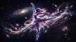 © Safirni Stock Studio - Cosmic Ballerina Dancing in Deep Space, Celestial Dancer Made of Stars and Nebulae, Fantasy Digital Art