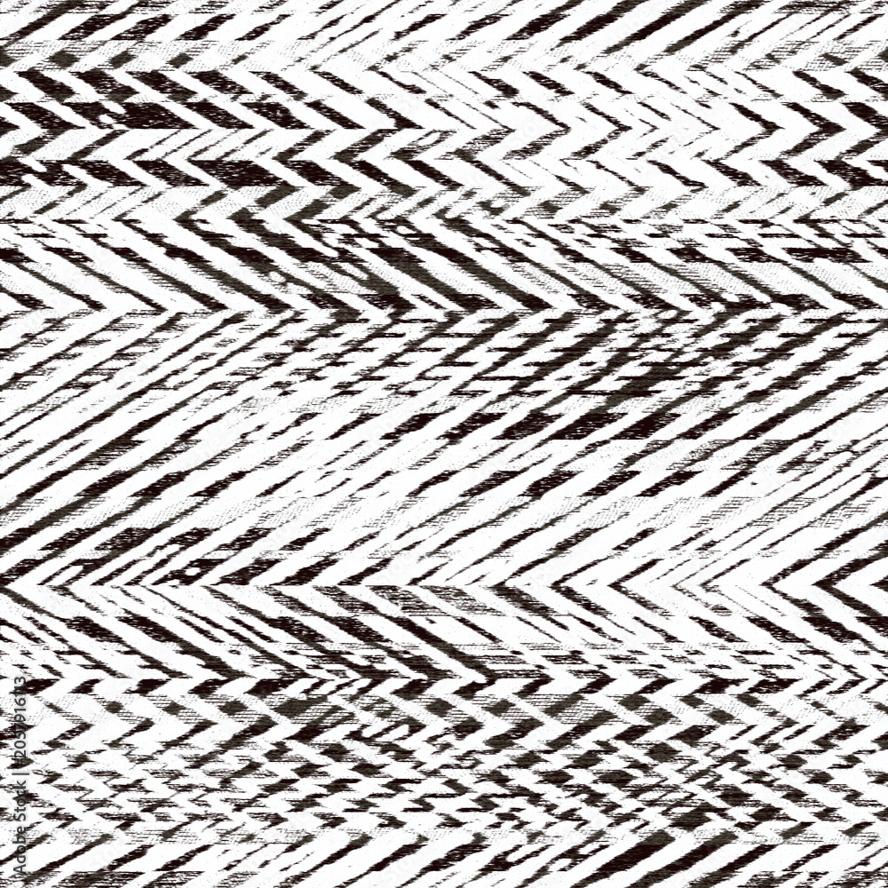 artistic geo wavy stripe, natural textured monochrome boho pattern ...