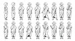 © rashyn - Elderly Woman Character Sheet with Various Poses and Expressions