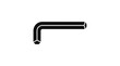 © bapak - Allen wrench tool for bolts.