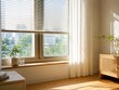 © ovinnik - Korean Summer Heat at Home Series - Strong Sunlight in Minimal Apartment Interior
