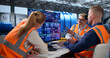 © Andrey Popov - Workers In Power Plant Control Room Checking System Instruments
