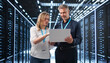 © Andrey Popov - Young Engineers Collaborate To Monitor Secure Server
