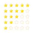 © mugichocolate - レビュー評価 星アイコンセット 五段階評価