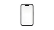 © Sorin - Modern smartphone with blank white screen, isolated on transparent background