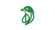 © Taola - Green bird head logo with elegant curved neck design.
