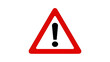 © Maria - Red triangular warning sign, isolated on transparent background