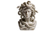 © Sorin - Marble Medusa bust with coiled snakes for hair, isolated on transparent background