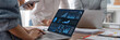 © InfiniteFlow - Business data dashboard provide business intelligence analytic for marketing strategy planning brisk with big data set to analyze customer demands and foreseeing business future