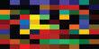 © HALIMA - Vibrant pixelated color block pattern