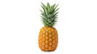© Png ProTeam - Whole ripe pineapple with green leaves and textured yellow skin fruit isolated on transparent background.