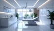 © Dony - Bright and Modern Medical Clinic Interior with Examination Bed.