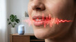 © EA - Woman with mouth and teeth speaking.