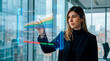 © Rendara Studio - Risk manager evaluating growth scenario projections