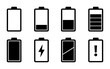 © Faisal - Battery Level Icons Set, Energy Status Indicators, Power Charge Symbols, Vector Graphics for Technology and Apps