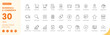 © BIJOLI - e commerce online business icon line style shopping editable stroke vector set