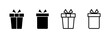 © zeline studio - Gift icon symbol for apps and websites. gift sign and symbol. birthday gift