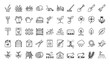 © Mdyounus - Grass Lawn and Garden Line Icon Set with Editable Stroke Vector Collection