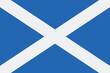© GRAPHIC ZONE - Saint Andrews Cross flag of Scotland vector illustration on a blue background