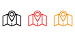 © Sagor - AIDS Awareness Ribbon Icon with Location Pin Design, Healthcare Awareness Symbol for Navigation, Medical Campaigns, Public Health Initiatives and Web Applications Vector Illustration