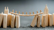 © Kamon - Uncertainty to stability journey concept in business finance showing budgeting as a bridge between chaos and structured financial success,