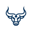© yan - Bull head logo with horns as electrical plug.