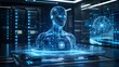 © NaxoPix - Futuristic cyber security shield with glowing binary code and digital data protection, abstract artificial intelligence network and cloud computing infrastructure concept.