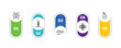 © IconArt - outline artificial intellegence icons set - bionic, flyboard, nano sensor, synthetic food. editable vector for web and mobile ui