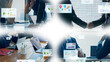 © metamorworks - Various business scenarios and statistical data