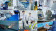 © metamorworks - 様々な産業シーンと統計データ