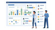 © RafiaStock - Medical specialist explaining healthcare analytics and patient reports with healthcare analytics hospital