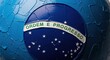 © Khairol - Textured Brazilian flag sphere with Ordem e Progresso motto