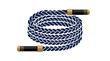 © yuppi - Coiled blue and white cable.