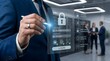 © abdul studio - Executive Accessing Secure Digital Network Hologram