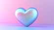 © OlympusTzy - 3D heart featuring pastel gradient colors in blue, pink, and purple. The smooth, vibrant design adds a romantic and modern touch with a soft, elegant finish.