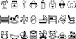 © Khairul - Minimalist men fashion and formal apparel vector icon set featuring flat illustrations of suits and shirts