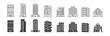 © Ira - Building and architecture icon set with city skyline property and urban outline collection