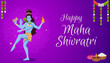 © sabelskaya - A vibrant poster featuring the dancing, four-armed god Shiva, with blue skin, cobra, and fire.