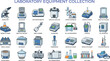 © VectoPro - Laboratory equipment vector illustration collection, scientific research instruments set, biochemistry lab icons