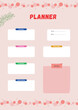 © Roxin - Green and Pink Organic Hand-drawn Personal Planner.eps