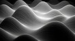 © MahfuzurRahman - Abstract undulating lines forming a grayscale wave pattern modern digital art composition
