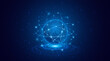 © Natthakan - Concept of global network connection. World map. Modern internet network connection technology. High speed internet or fast wireless data transmission.