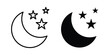 © Topline - Moon stars icon