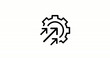 © Masha Stock - efficiency and production growth line icon. Motion graphics of business concept