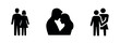 © Lili - Couple and love icons representing romance, affection, and togetherness in relationships.