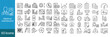© niloy - Medical dashboard outline icons collection. healthcare professional, hospital services, and medical record linear pack.
