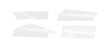 © jawad.fm - Transparent White Adhesive Tape Strips and Wrinkled Sticky Label Elements Set