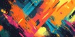 © anis rohayati - Abstract artwork of colorful brushstrokes dynamic composition and vibrant expression
