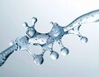 © Mizuho - Water Molecule Connection and Scientific Network Concept水分子の結合と科学ネットワークのコンセプト