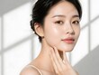 © Krittaya_CH - Elegant beauty portrait of young East Asian woman with clear hydrated skin glow